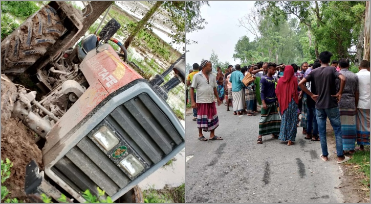 তাড়াশে ট্রাক্টর-নছিমন সংঘর্ষে চালক নিহত